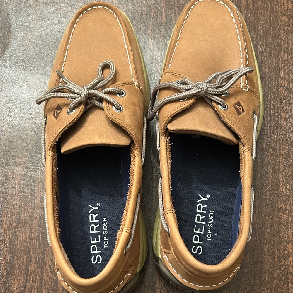 Sperry Men's Brown Leather Boat Shoes. Like new! Worn once.